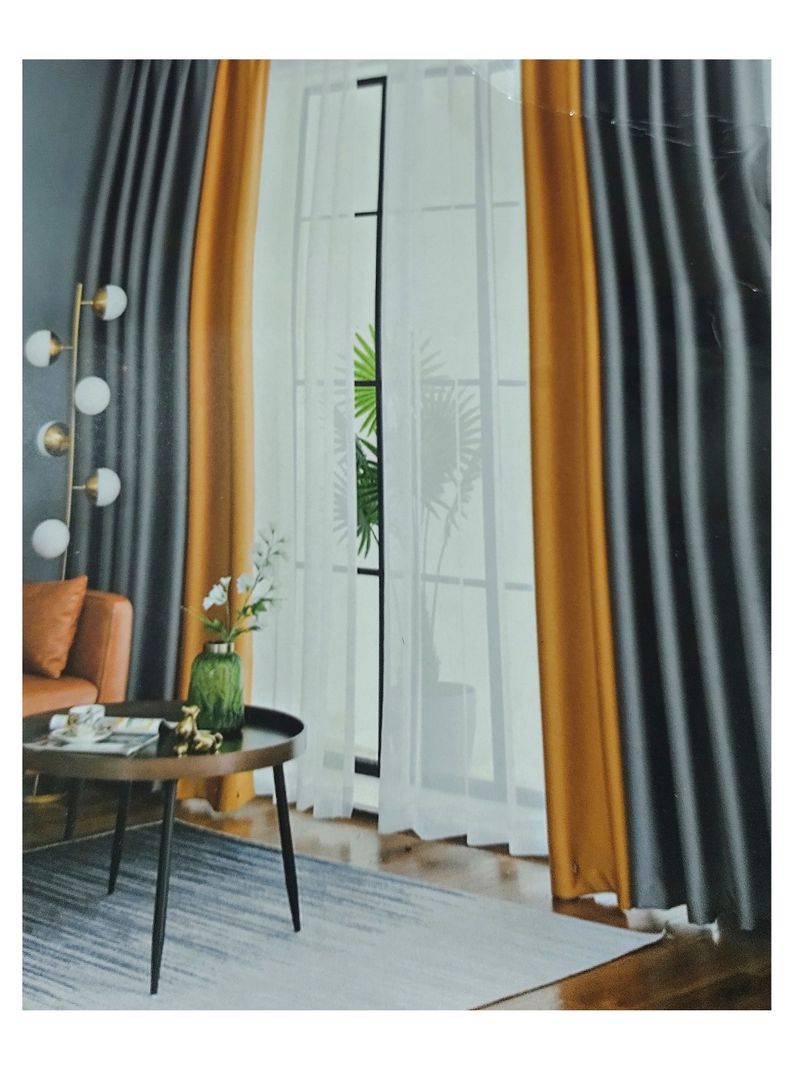 Set cortinas 2 paños sun out argolla 140 x 230 Blanco-1