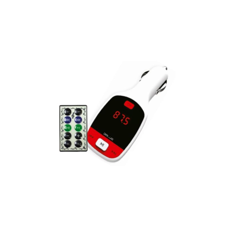Transmisor Fm Auto Auxiliar Y Usb Auto Blanco - PuntoStore-0
