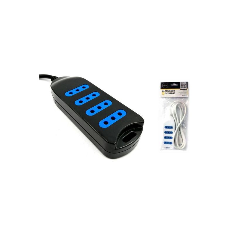 Alargador Eléctrico 3mts Certificado Negro - Ps-1