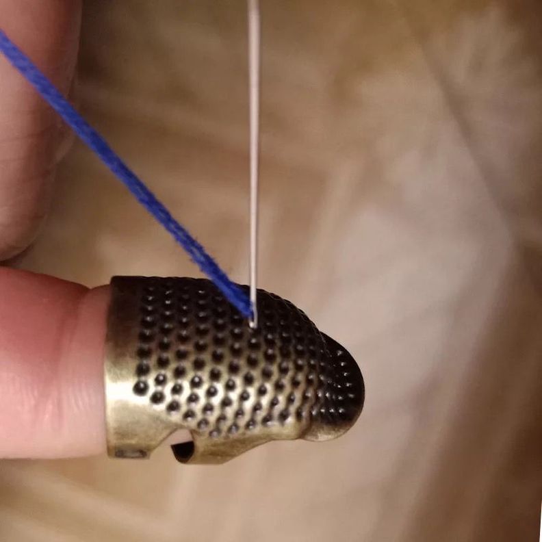 Dedal de Metal Para Costura, Protectora De Dedo, Bordado Costura, Manualidades.-2