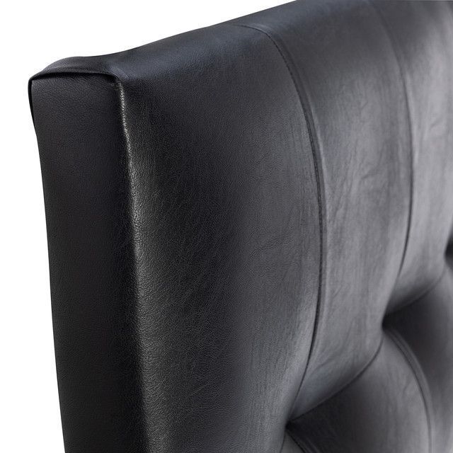 Respaldo Sevilla Con Patas Pu 1,5 Plaza Negro-1