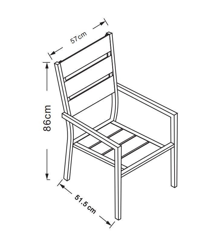 Sillas Para Exteriores Pack x2 Hotel, Restaurantes, Terrazas -4