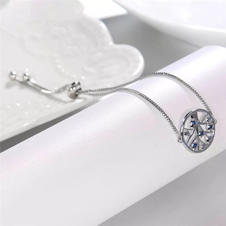 Pulsera Arbol De La Vida Plata 925-1