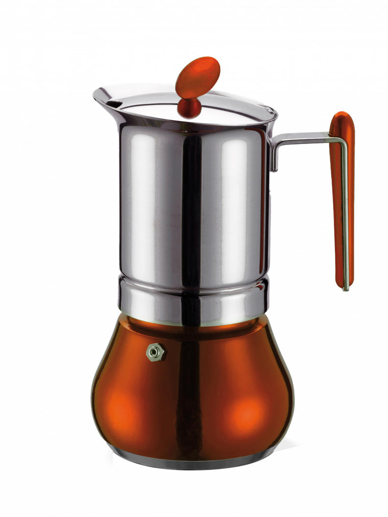 CAFETERA ANNETTA 4 TAZAS NARANJA-0