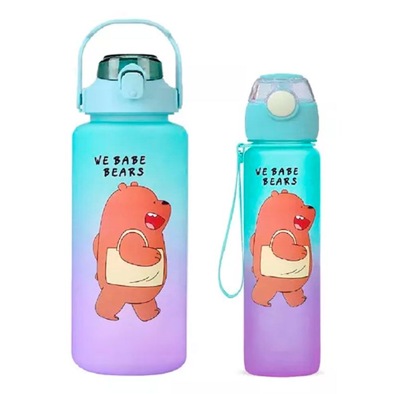 Pack2 Botellas Agua Motivacional De 2Ltrs Y 900ml-0