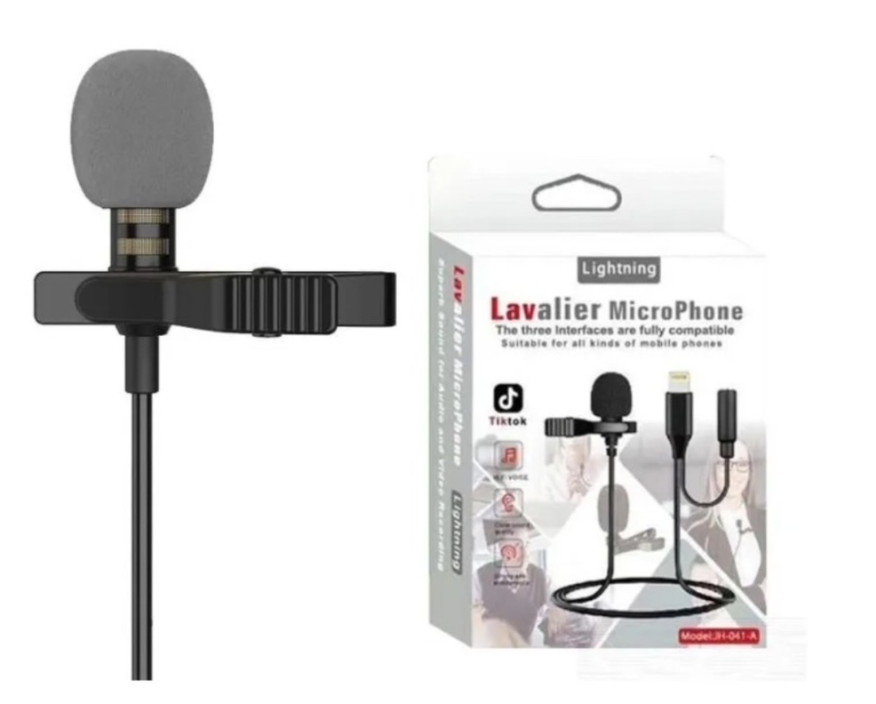 Micrófono Condensador Lavalier Solapa Para Celulares-0
