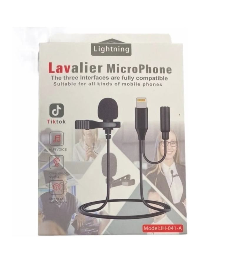 Micrófono Condensador Lavalier Solapa Para Celulares-1