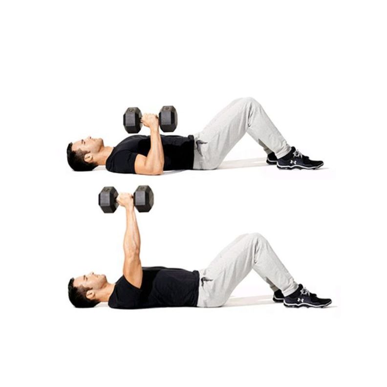 Fitness Mancuerna Hexagonal De Caucho Unidad 17,5 Kg-1