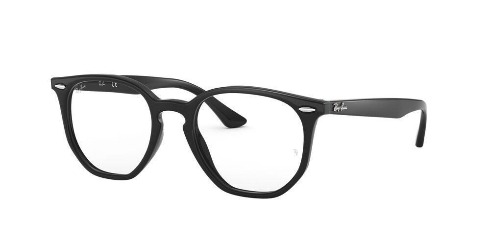 Lentes Ópticos Ray-Ban RX7151 Hexagonal Negro Unisex-1
