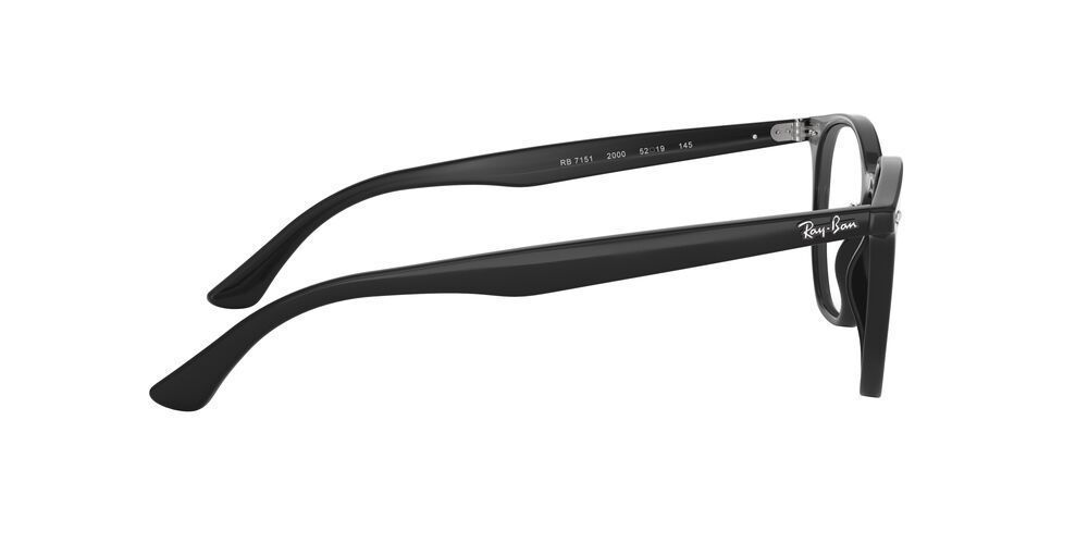 Lentes Ópticos Ray-Ban RX7151 Hexagonal Negro Unisex-3