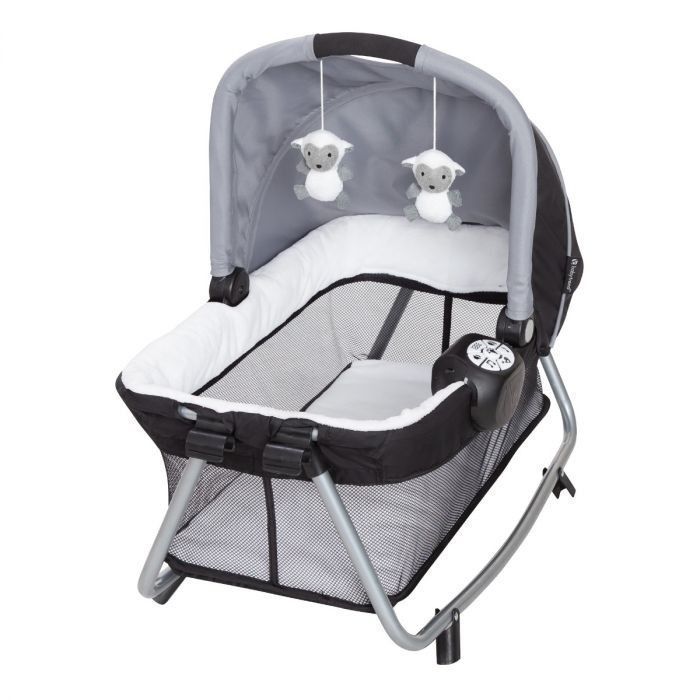Cuna Corral Pack & play Wishper Gray de Baby Trend-3