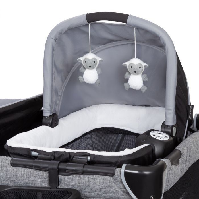 Cuna Corral Pack & play Wishper Gray de Baby Trend-2