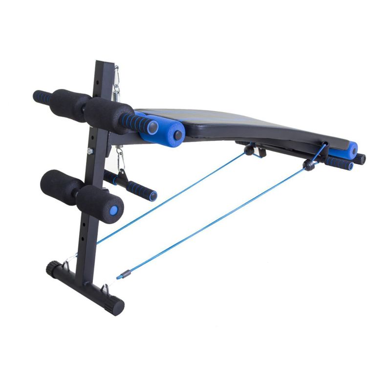 Banca Abdominales Elite Regulable con Bandas de Resistencia-1