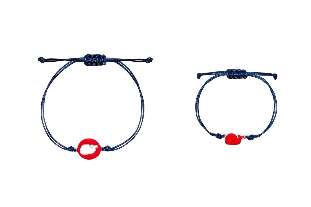 Pulseras de ballena roja MOM & KID-0