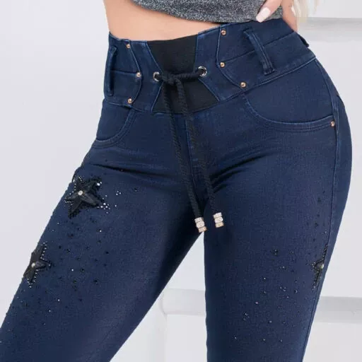 Jeans Colombiano Levanta Cola 21215 Mujeron-4