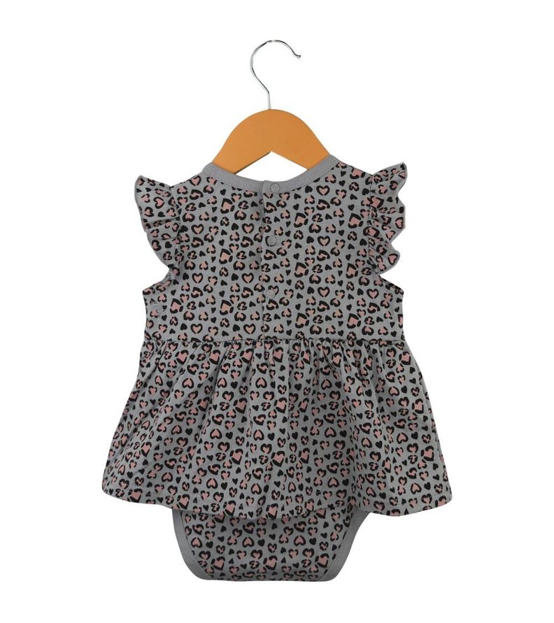 Bombacha Vestido De Algodón Animal Print Para Bebé-1