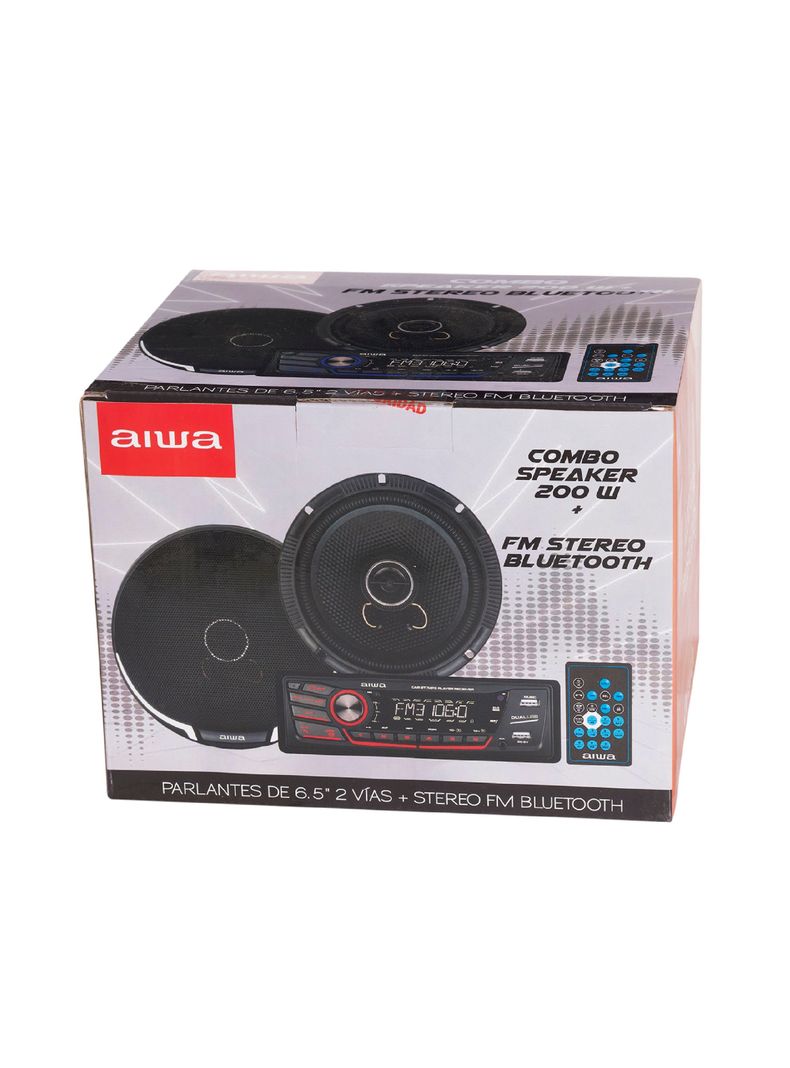 Combo Radio de auto Bluetooth + Parlantes  Aiwa Caw-2016bt -3