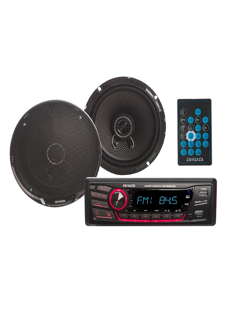 Combo Radio de auto Bluetooth + Parlantes  Aiwa Caw-2016bt -0