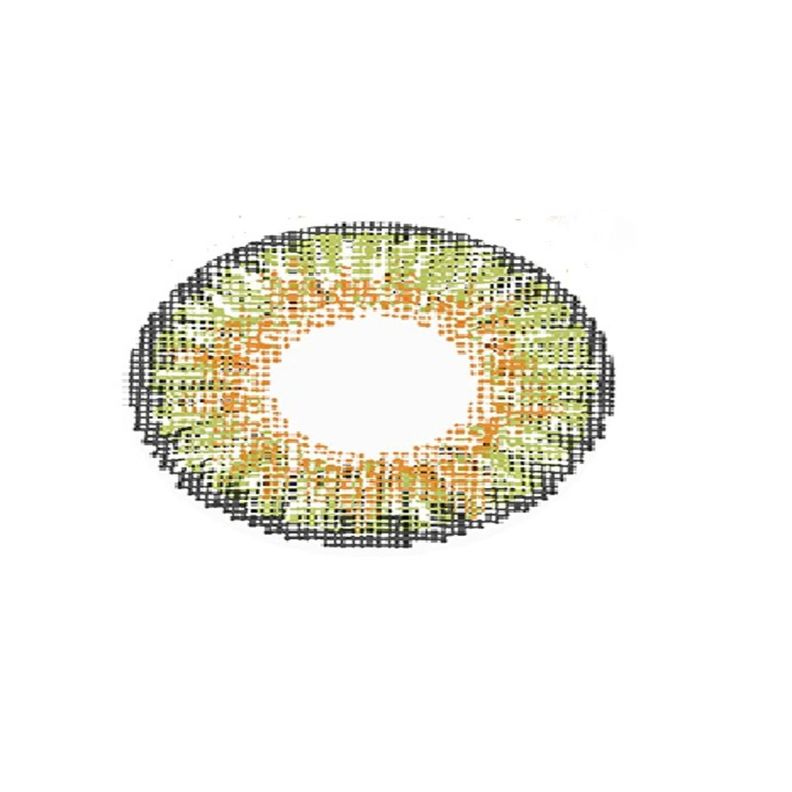 Par Lentes De Contacto Tricolor Verde + Estuche-0