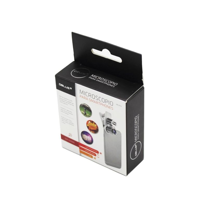 Microscopio Lupa Clip Para Celular Con Luz UV Dblue-3