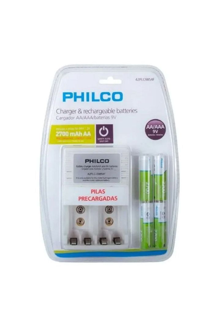 Cargador Y Baterías Recargables Aa/aaa/baterías 9v-0