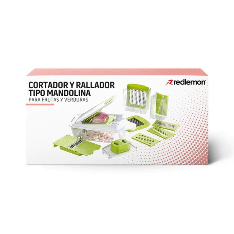 Mandolina 8 En 1 Rallador Picador Cortador Acero Inoxidable-7