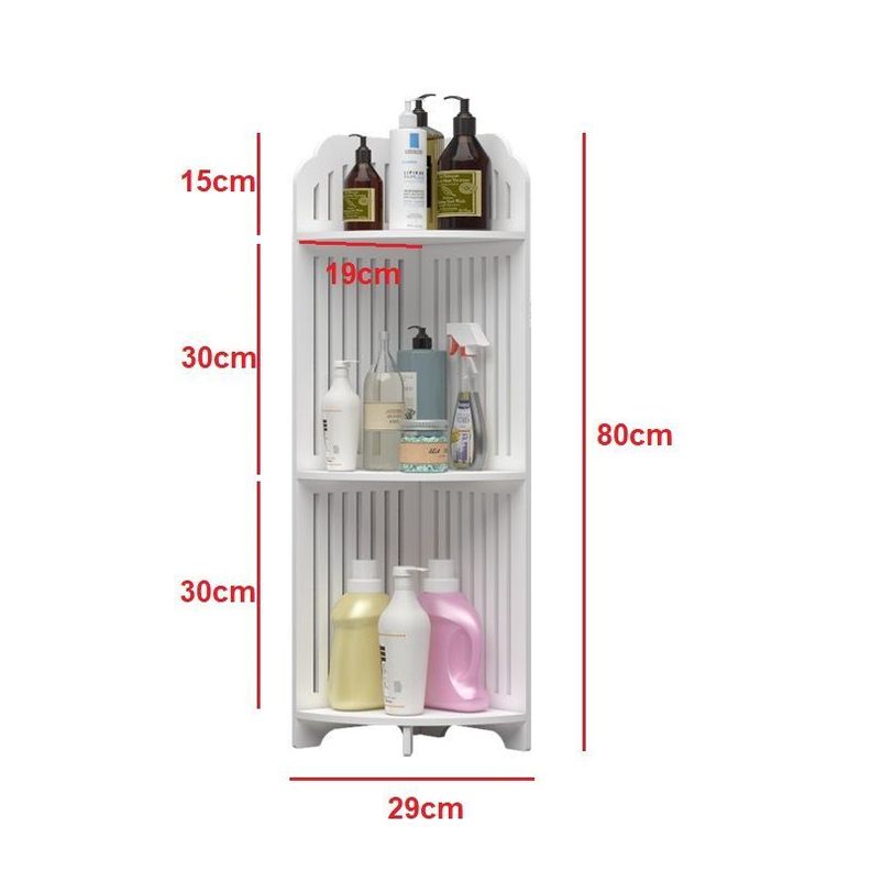 Estante Esquina Para Baño Cocina Organizador 80cmx20cmx20cm-4