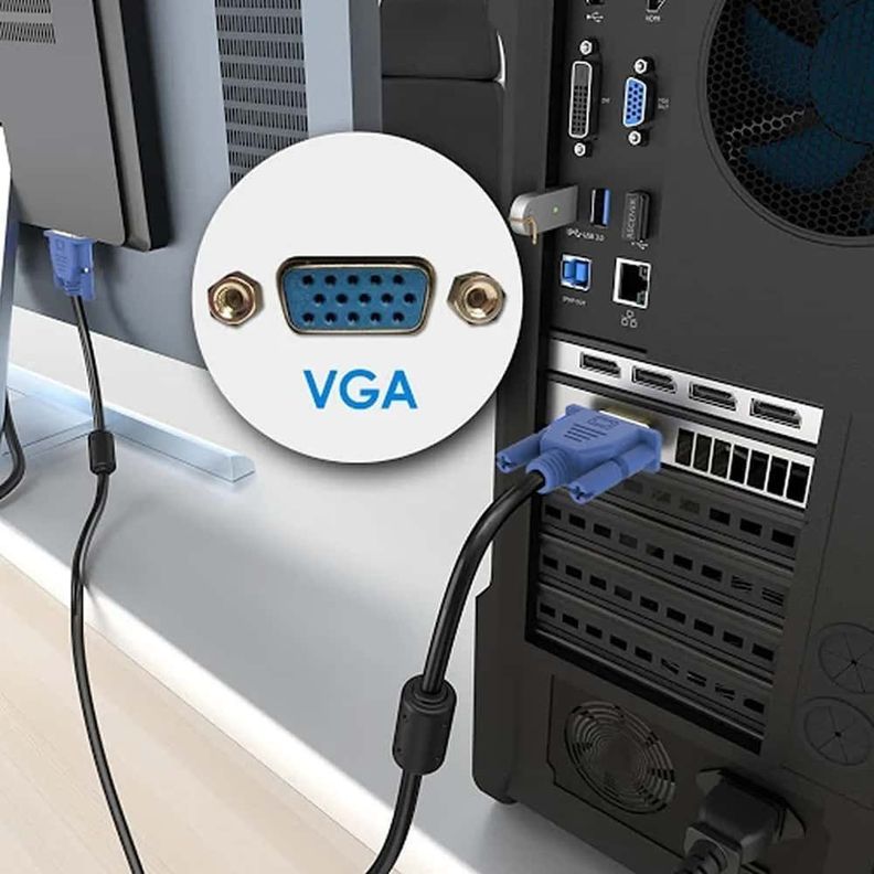 Cable VGA macho a VGA macho 1,8mts.-3