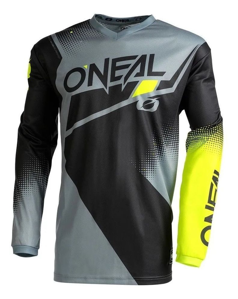 Polera Moto Bicicleta Oneal Element Racewear Negro/gris (XL)