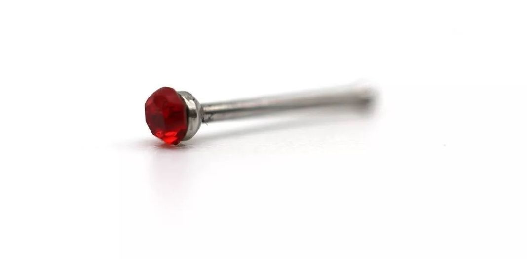 Aro Punto Nariz Piercing Acero Set 40 Unidades Mix Colores-1