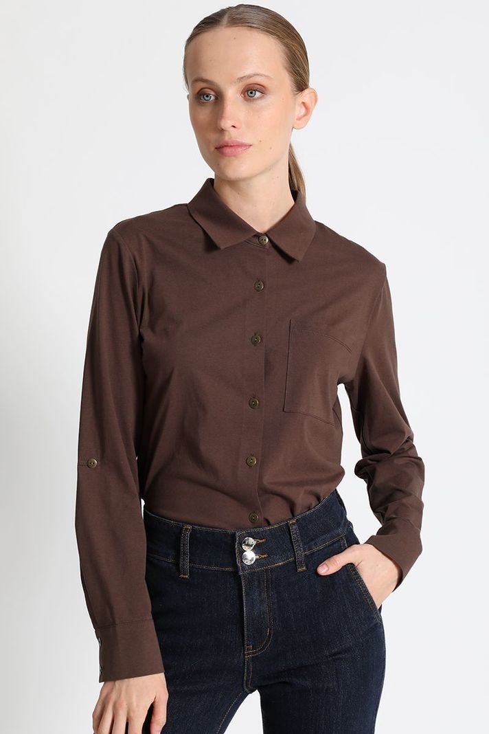 Blusa Camisera Chocolate Liola