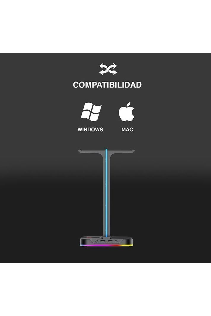 Soporte de Audífonos Gamer RGB TH650 Negro-5