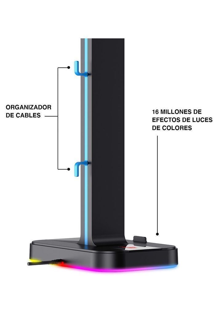 Soporte de Audífonos Gamer RGB TH650 Negro-3