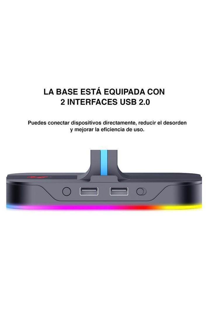 Soporte de Audífonos Gamer RGB TH650 Negro-4