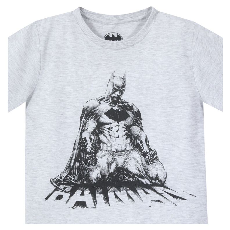 Polera Niño Batman Trilogia Gris DC Comics-2