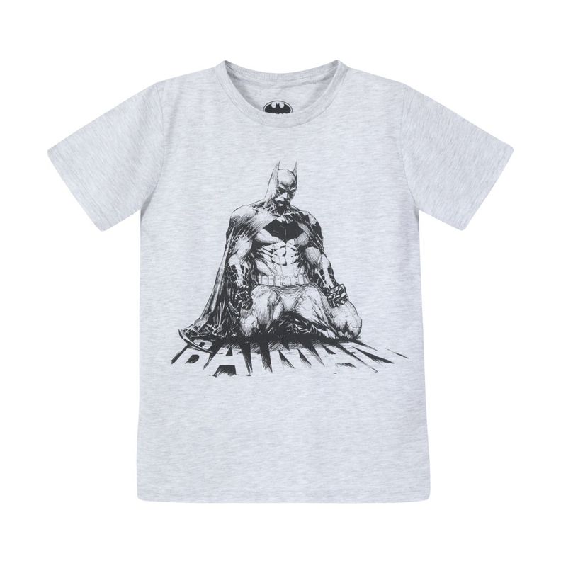 Polera Niño Batman Trilogia Gris DC Comics-0