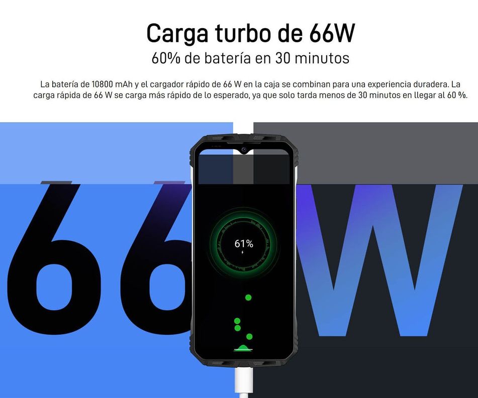 Doogee S100 DualSim Resistente, 108MP Visión Nocturna 256GB-7
