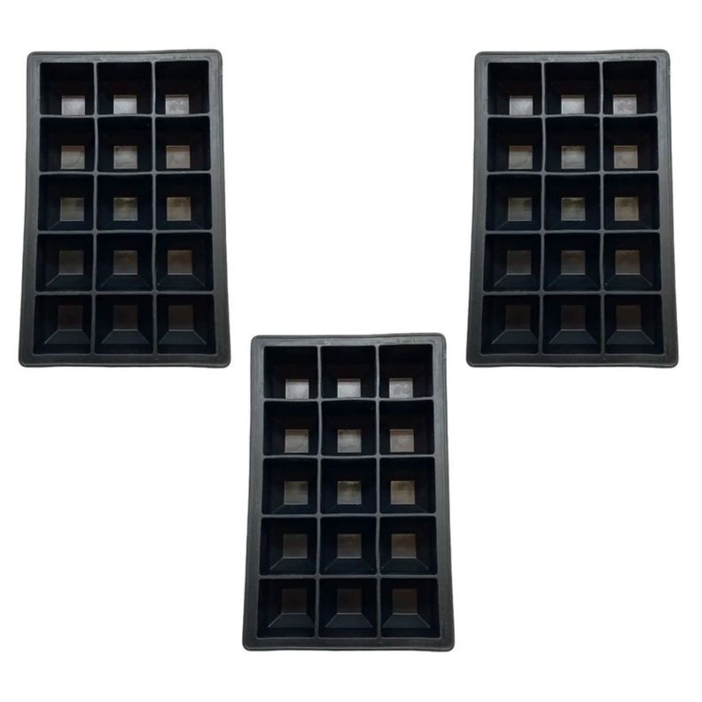 Pack 3 Cubetas de Silicona 15 Hielos- Wayu-0