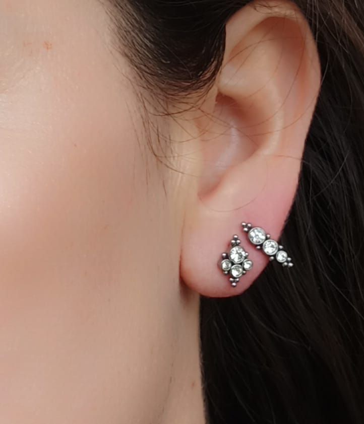 Piercing Oreja Tragus Conch Labret Modelo Stella Hipoalergenico Unidad-1