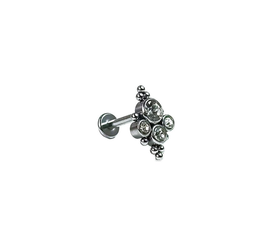Piercing Oreja Tragus Conch Labret Modelo Stella Hipoalergenico Unidad-0