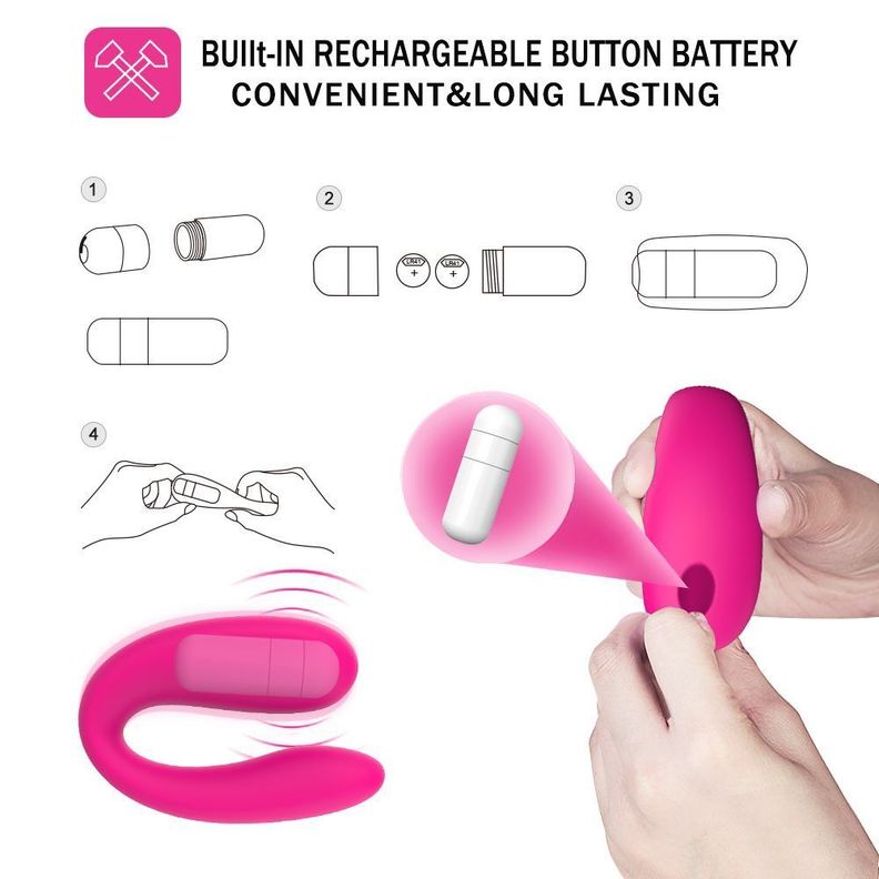 Vibrador Tipo C Doble Estimulador de clítoris Vebe-6