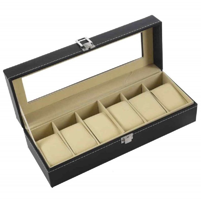 Caja Estuche Para Guardar 6 Relojes Ai81-21