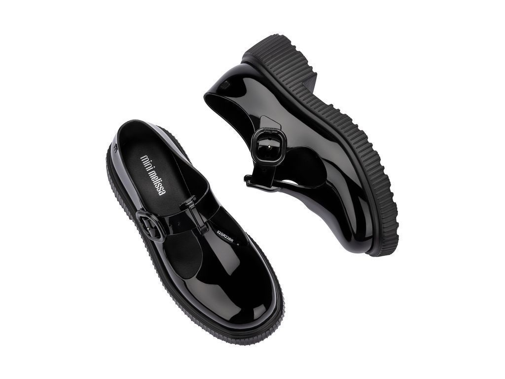 Ballerina Infantil Jackie Negro Mini Melissa-3