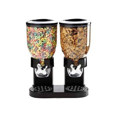 Dispensador Dual de Cereales Negro Fresh Easy - Cereal Avena Dulces-1