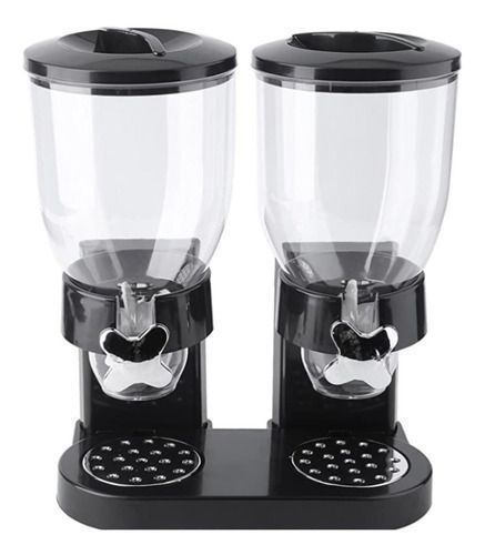 Dispensador Dual de Cereales Negro Fresh Easy - Cereal Avena Dulces-0