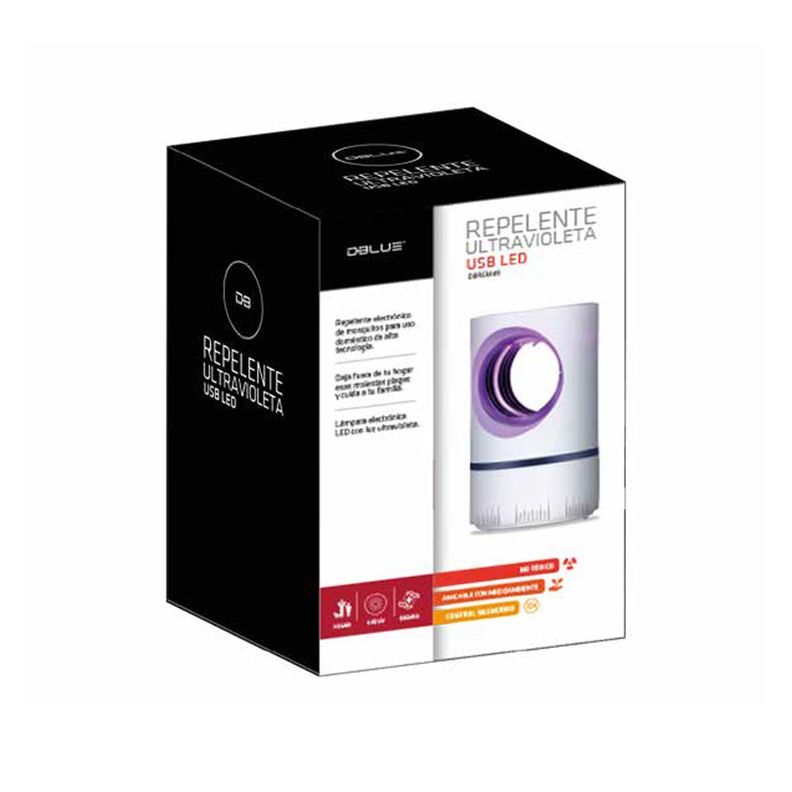 Repelente de Mosquitos Luz UV Conexion USB Dblue -3