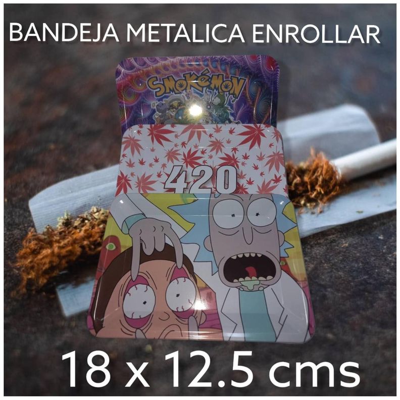 BANDEJA METALICA ENROLLAR 18 X 12.5 CMS-1