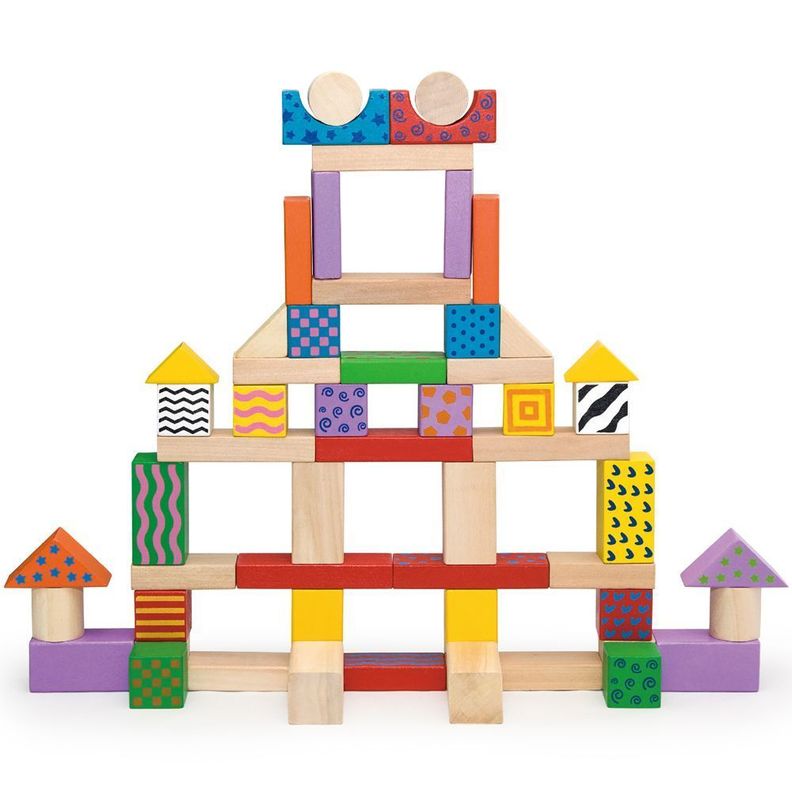 Juguete Madera Construccion 100 blocks-2