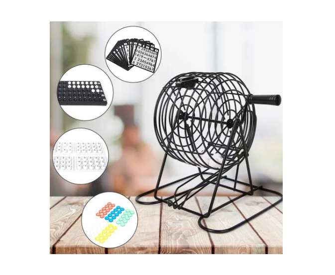 Set De Bingo Lota Completo Incluye Tombola Fichas Pelotas-1