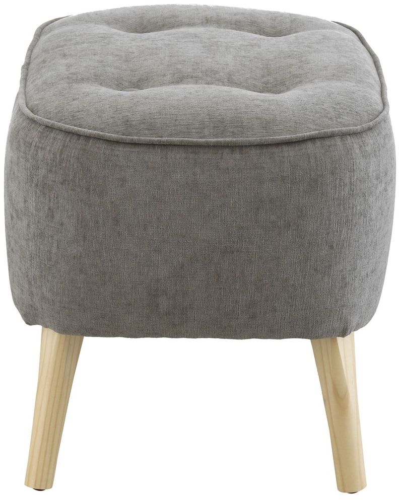Pouf Máxima Gris Claro Altea 55x45x45 cm Máxima Design-2